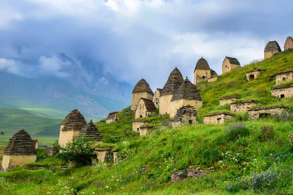 Ancient Alanian necropolis in North Ossetia Royalty Free Stock Photos