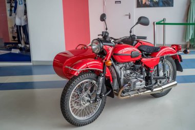 Sochi, Rusya Federasyonu - 23 Nisan 2017 motosiklet Ural