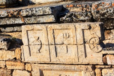 Nekropolis Hierapolis antik kenti görünümü