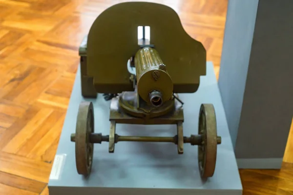 Ametralladora Maxim 1910 en museo — Foto de Stock