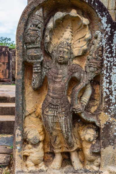 Pedra de guarda de Vatadage em Polonnaruwa — Fotografia de Stock