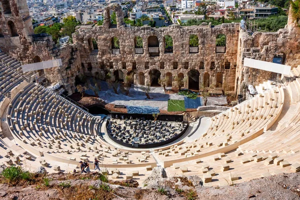 Odeon von herodes atticus in athens — Stockfoto