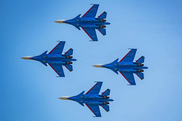 Rostov na Donu, Rusko-srpen 2017: Su-30 — Stock fotografie