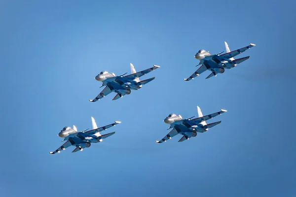 Rostov na Donu, Rusko-srpen 2017: Su-30 — Stock fotografie