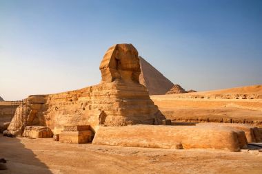 Restorasyon büyük Sfenks Giza