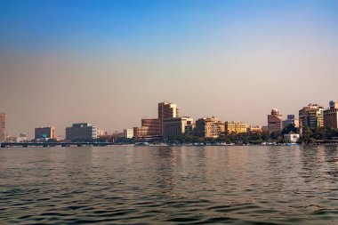 Cairo, Mısır - Mart 2010: Nil görünümünden