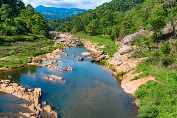 Пейзаж реки в джунглях Шри-Ланки — стоковое фото