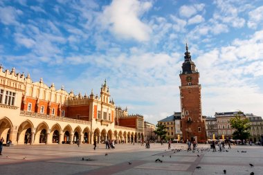 Krakow, Polonya - Haziran 2012: Town Hall tower