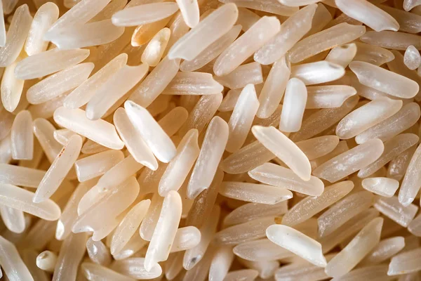 Grãos de arroz branco natural para fundo — Fotografia de Stock