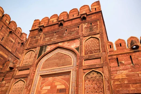 Fuerte Rojo situado en Agra, India — Foto de Stock