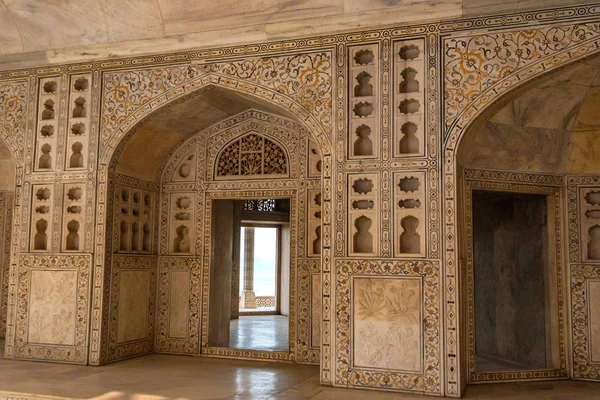 Wnętrze Złoty Pawilon w Fort Agra — Zdjęcie stockowe