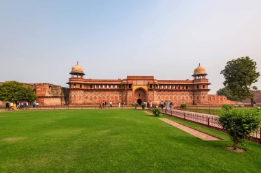 Fort, Agra, Hindistan - Kasım, 2017: Cihangir Palace