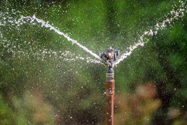 Bahçede su fıskiye kapatın