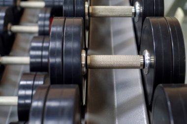 Krom dambıl closeup görüntü