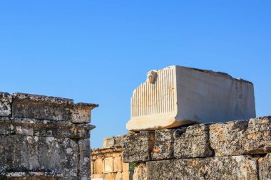 Nekropolis Hierapolis antik kenti görünümü