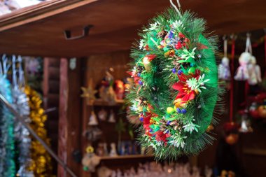 Geleneksel Noel dekorasyon çelenk