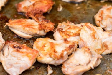 Izgara tavuk biftek metal Pan