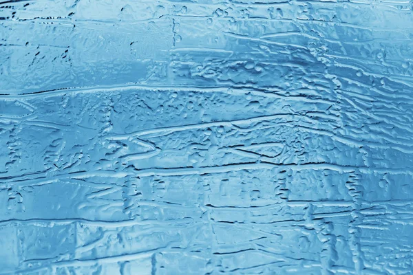 Textura makro modré studené ledové pozadí — Stock fotografie