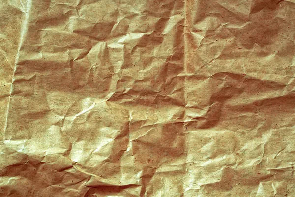 Old crumpled brown paper texture — Stock Photo, Image