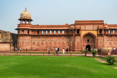 Fort, Agra, Hindistan - Kasım, 2017: Cihangir Palace