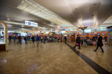 Moskova - Kasım 2017 yaklaşık: Sheremetyevo Havaalanı iç