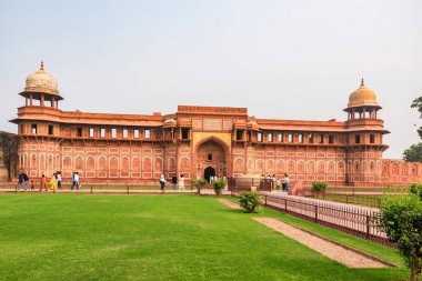 Fort, Agra, Hindistan - Kasım, 2017: Cihangir Palace