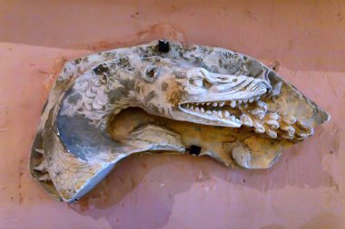 Blois, Fransa - Haziran 2014 yaklaşık: Salamander şekil, Fransız Blois Kalesi