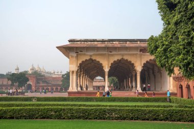 Agra, Hindistan - Kasım, 2017: Diwan-i-Am