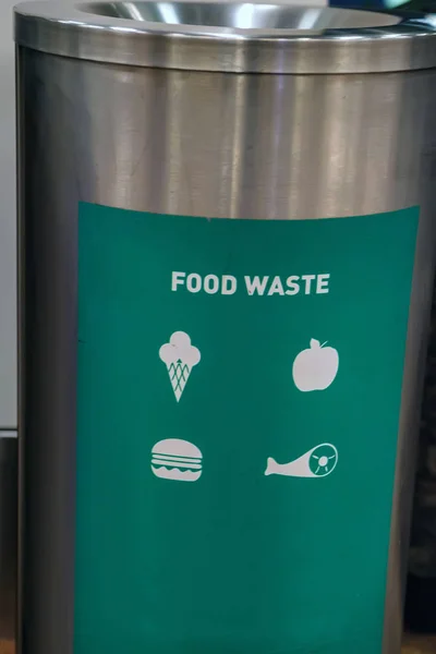 Close up food waste bin — Stock Photo, Image