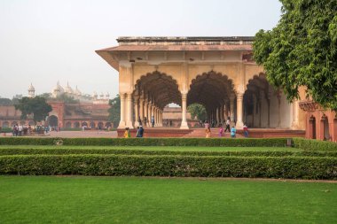 Agra, Hindistan - Kasım, 2017: Diwan-i-Am