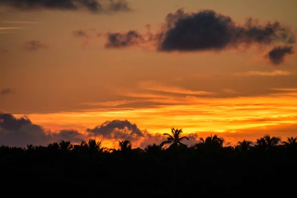 Tramonto tropicale scenico — Foto Stock