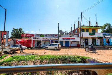 Isebania, Kenya-3 Ocak 2015: Isebania sokak görünümü