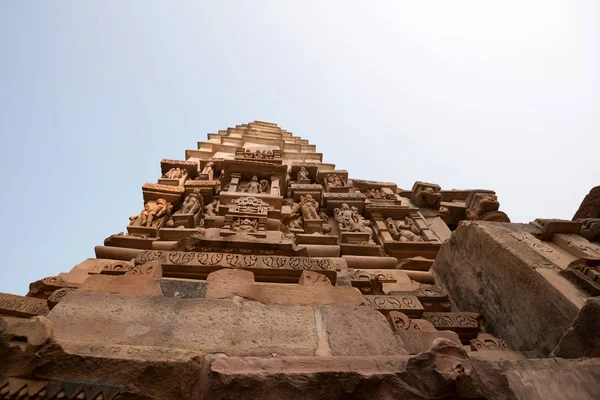 Vista do Templo Lakshmana em Khajuraho, Índia — Fotografia de Stock