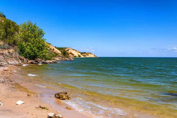 Sandy beach av Tsimlyansk reservoar i Ryssland — Stockfoto