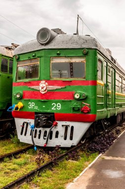 Rostov-On-Don, Rusya-1 Eylül 2011: Er22-29 lokomotif demiryolu Müzesi'nde