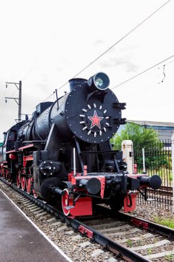 Rostov-On-Don, Rusya-1 Eylül 2011: Te-322 lokomotif demiryolu Müzesi'nde