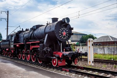 Rostov-On-Don, Rusya-1 Eylül 2011: Te-322 lokomotif demiryolu Müzesi'nde