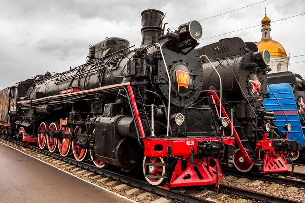 ROSTOV-ON-DON, RUSSIA - SEPTEMBER 1, 2011: FD20-1679 lokomotiv, jernbanemuseum – stockfoto