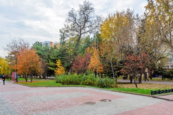 Rostov aan de Don, Rusland-10 November 2016: Pushkinskaya Street in Rostov, Rusland — Stockfoto