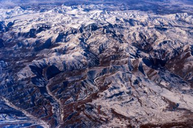 Uçak hava Dağ Manzaralı