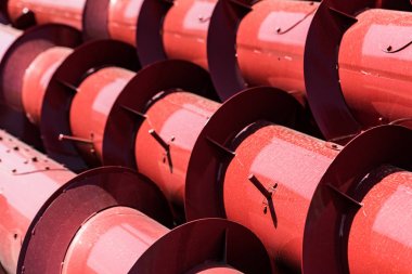 Yeni kırmızı burgu konveyör Tahıl hasat araçları için