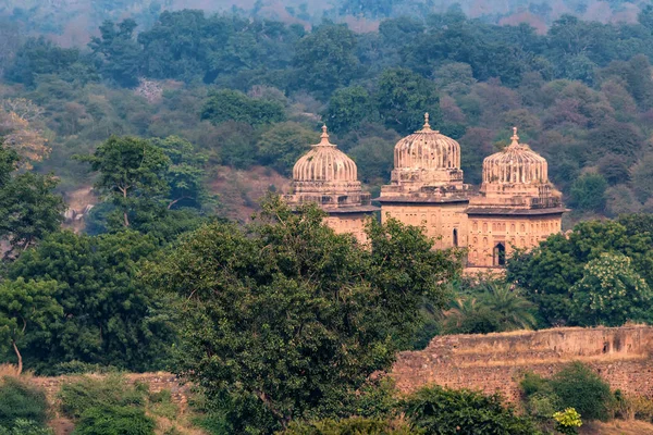 Chatris vagy Cenotaphs Orchha, India — Stock Fotó