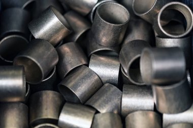 Metal çalılar. Endüstriyel arka plan