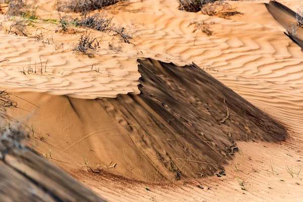 Textura de fundo do padrão de areia da duna — Fotografia de Stock