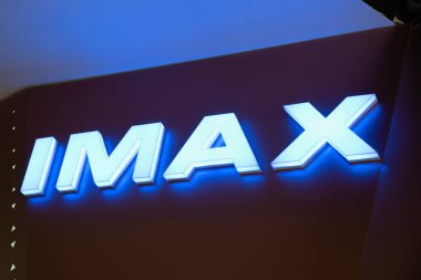 Rostov-On-Don, Rusya - Ekim 2019: Imax sinema logosu