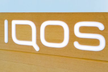 Rostov-On-Don, Rusya - Ekim 2019: Iqos logosu