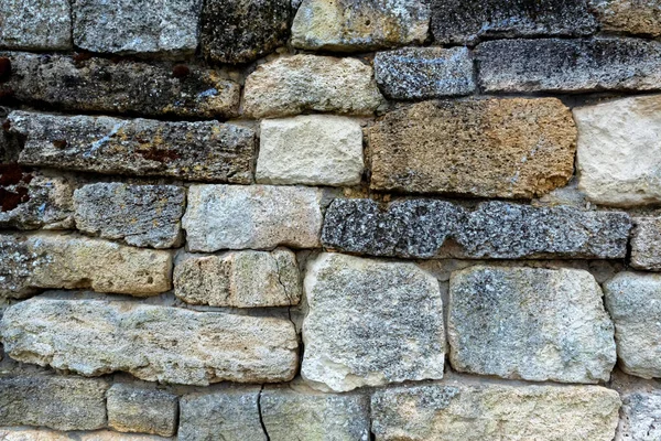 Stone wall of the ancient Greek city of Panticapaeum in Crimea — Stock Photo, Image