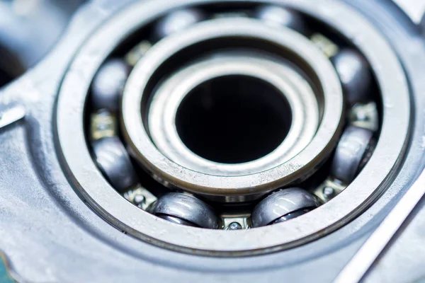 Close-up ball bearing in car automatic transmission — 스톡 사진