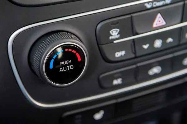 Climate control unit in the new car close