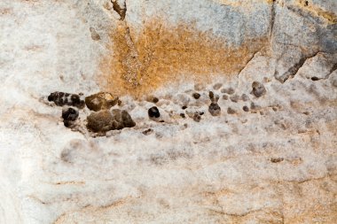 kayalar - doku ve Ege sahil katmanlardan 